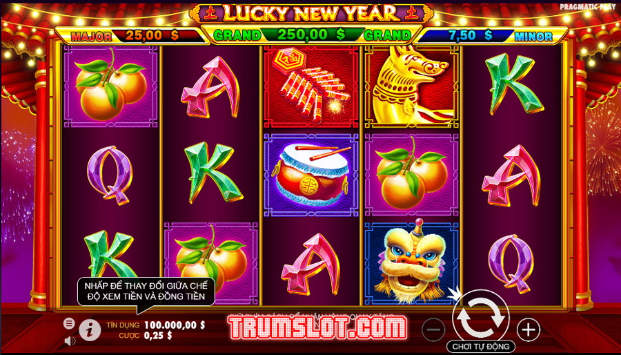 tiền thưởng game lucky new year slot