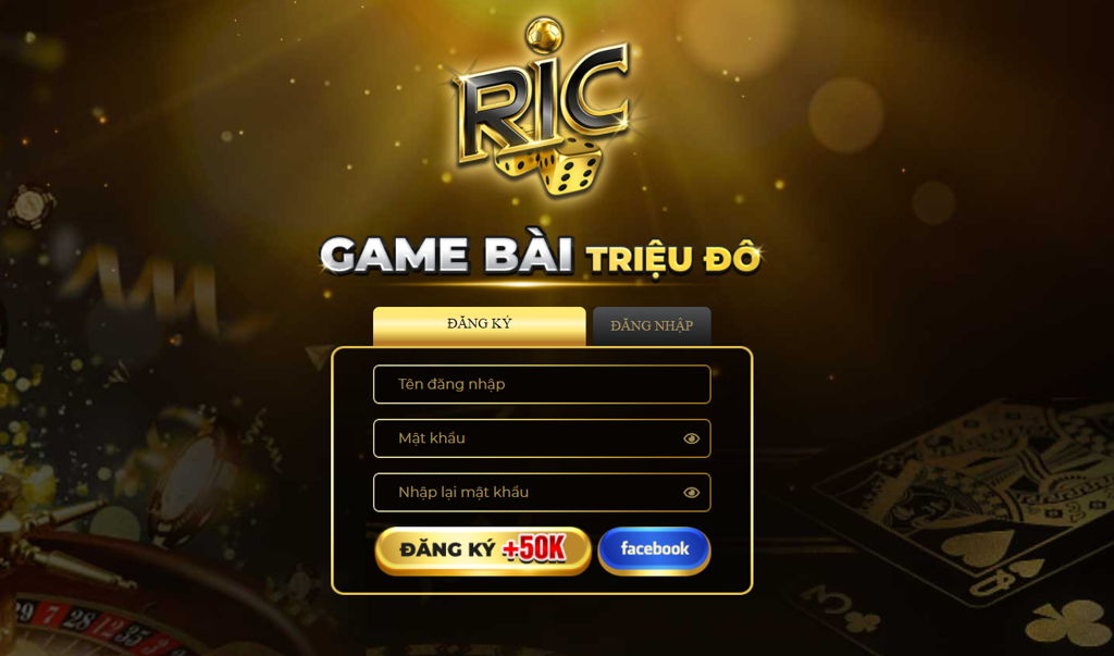 đăng ký game bài RIC
